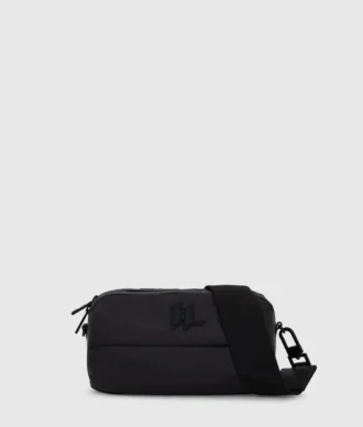 K/Monogram yastıklı çapraz askılı çanta
