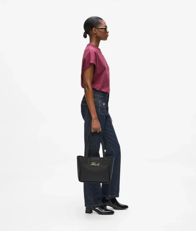 K/Signature küçük tote çanta