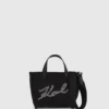 K/Signature mini rhinestone shopper