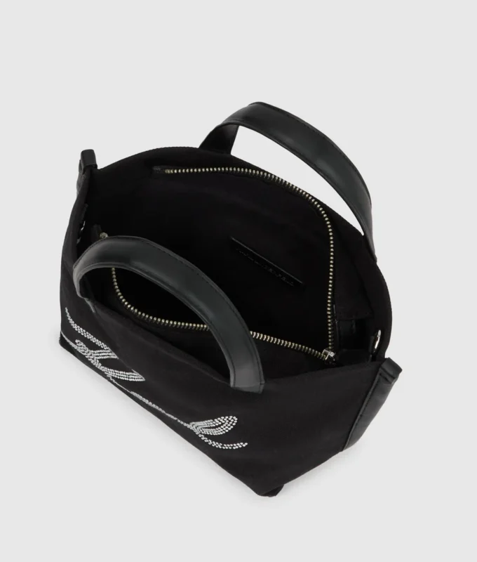 K/Signature mini rhinestone shopper