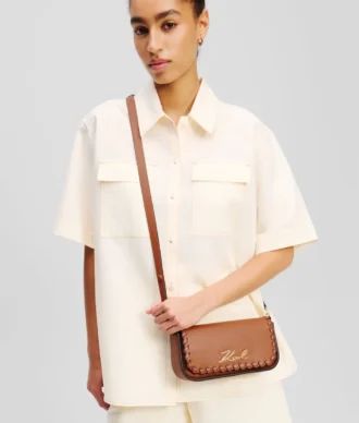 K/SIGNATURE WHIPSTITCH CROSSBODY ÇANTA