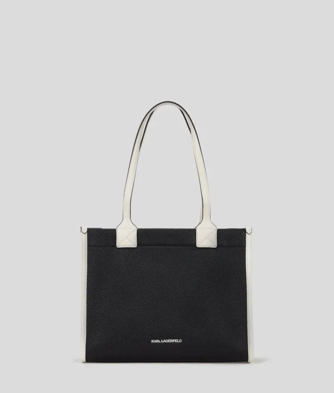K/SKUARE GRAINY ORTA BOY TOTE ÇANTA