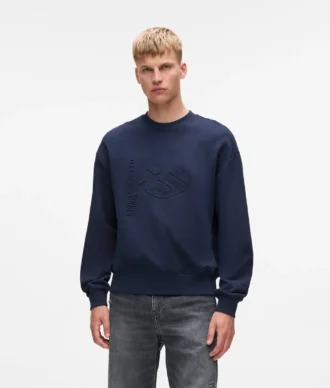 Kabartmalı Monogram sweatshirt Kabartmalı Monogram sweatshirt