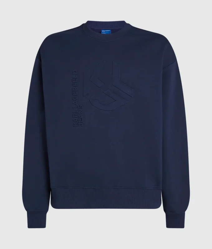 Kabartmalı Monogram sweatshirt Kabartmalı Monogram sweatshirt