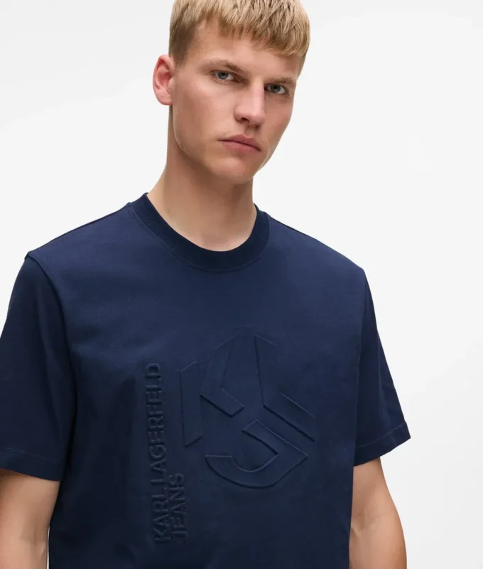 Kabartmalı Monogram Tişört Kabartmalı Monogram Tişört