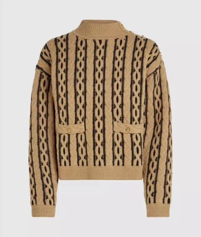 Kablo örgü mock neck kazak Kablo örgü mock neck kazak
