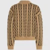 Kablo örgü mock neck kazak Kablo örgü mock neck kazak