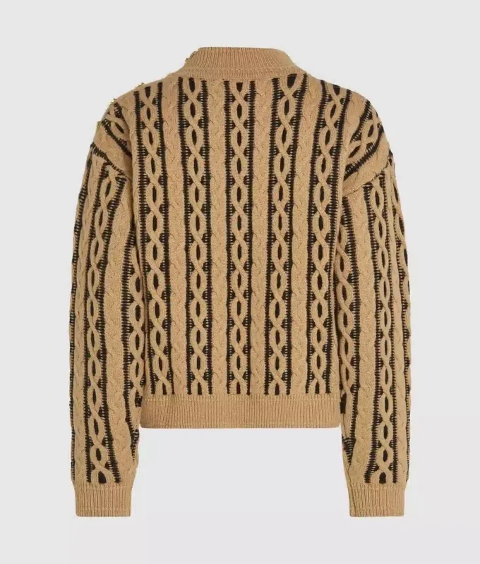 Kablo örgü mock neck kazak Kablo örgü mock neck kazak