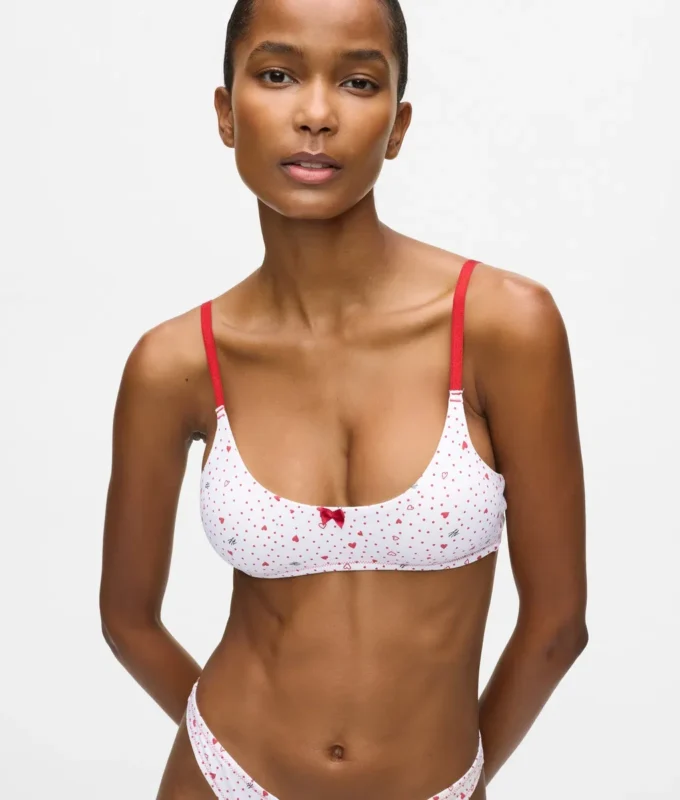 Kalp desenli bralette Kalp desenli bralette