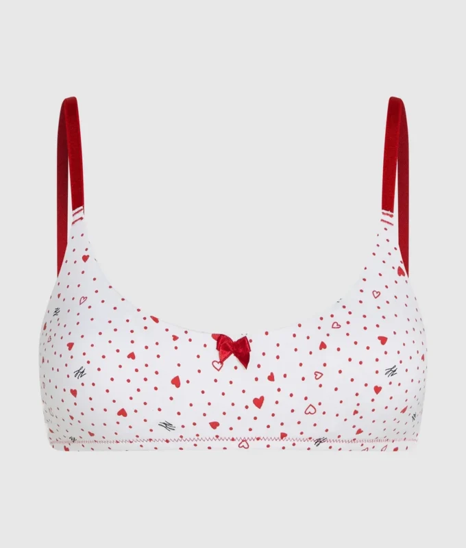 Kalp desenli bralette Kalp desenli bralette