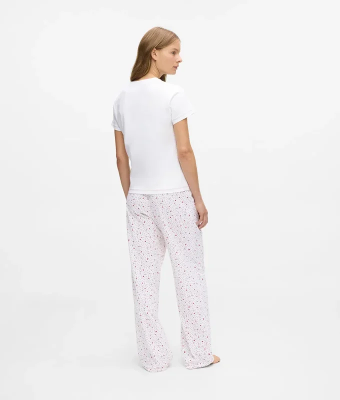 Kalp desenli pijama takımı
