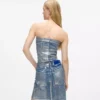 Kaplamalı denim büstiyer Kaplamalı denim büstiyer