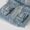 KAPRI DENIM RHINESTONE SANDALET KAPRI DENIM RHINESTONE SANDALET