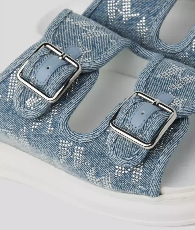 KAPRI DENIM RHINESTONE SANDALET KAPRI DENIM RHINESTONE SANDALET