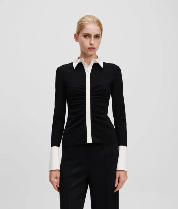 KARL ESSENTIAL UZUN KOLLU POLO GÖMLEK KARL ESSENTIAL UZUN KOLLU POLO GÖMLEK