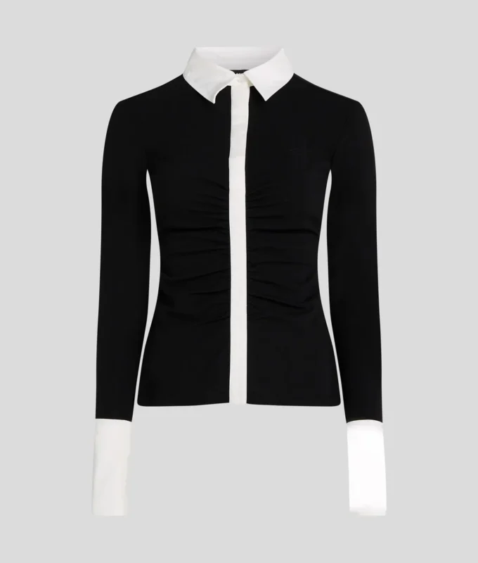 KARL ESSENTIAL UZUN KOLLU POLO GÖMLEK KARL ESSENTIAL UZUN KOLLU POLO GÖMLEK