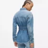 Kemerli denim gömlek Kemerli denim gömlek