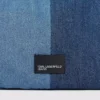 İki renkli denim alışveriş çantası İki renkli denim alışveriş çantası
