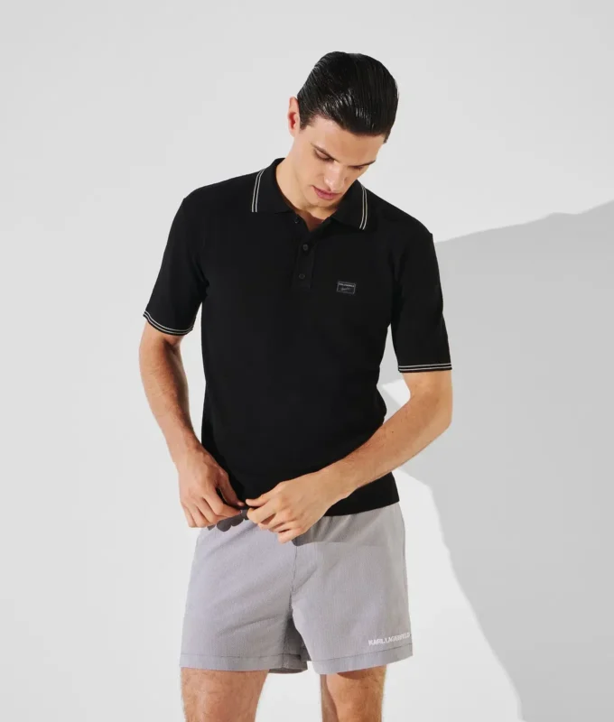 KL X BORSALINO ÖRGÜ POLO GÖMLEK
