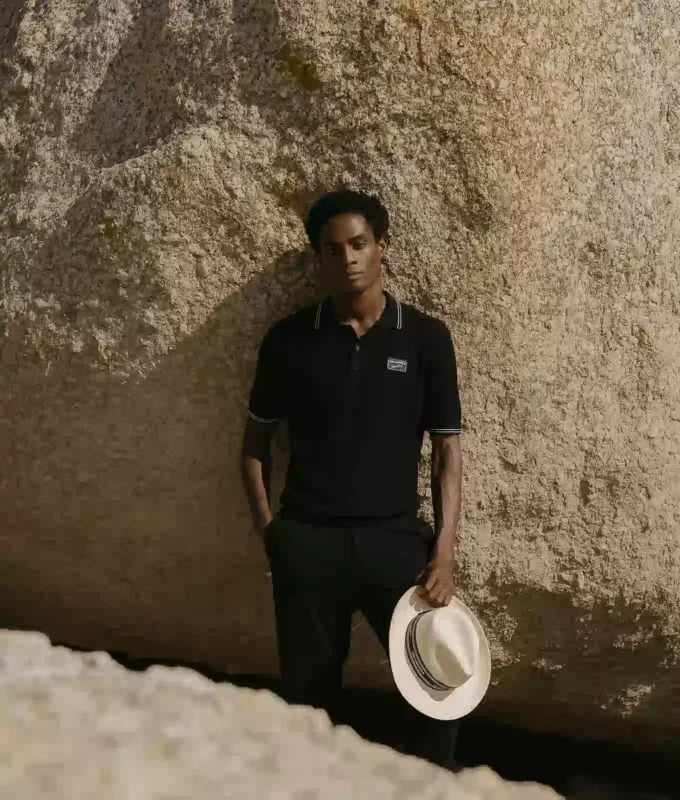 KL X BORSALINO ÖRGÜ POLO GÖMLEK