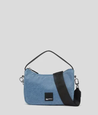 KLJ BOX LOGO KAPLAMALI MİNİ HOBO ÇANTA