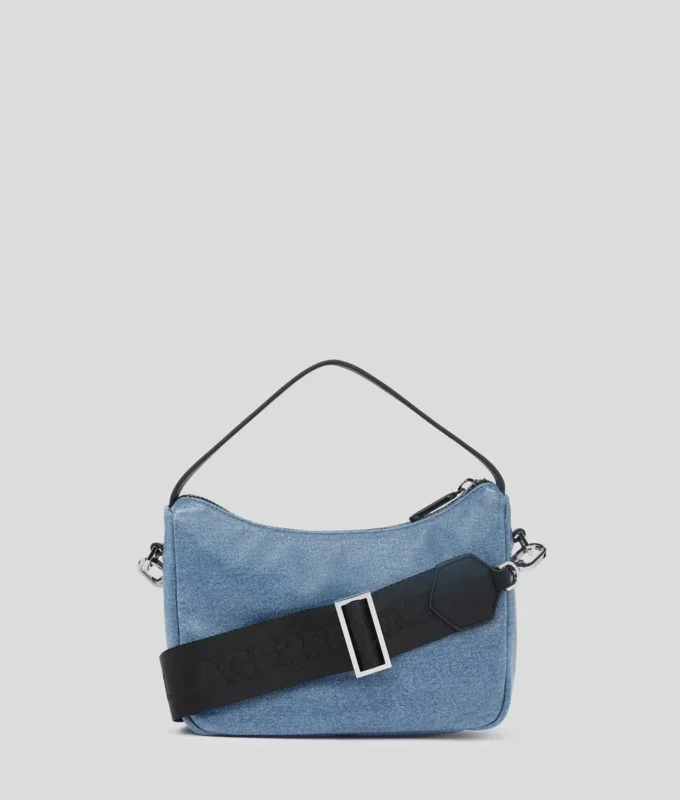 KLJ BOX LOGO KAPLAMALI MİNİ HOBO ÇANTA KLJ BOX LOGO KAPLAMALI MİNİ HOBO ÇANTA
