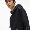 Kontrast dikişli kapüşonlu sweatshirt Kontrast dikişli kapüşonlu sweatshirt