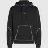 Kontrast dikişli kapüşonlu sweatshirt Kontrast dikişli kapüşonlu sweatshirt