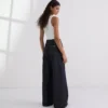 KONTRAST DİKİŞLİ GENİŞ BACAKLI JEANS KONTRAST DİKİŞLİ GENİŞ BACAKLI JEANS