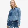 Kutu kesim denim gömlek Kutu kesim denim gömlek