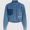 Kutu kesim denim gömlek Kutu kesim denim gömlek