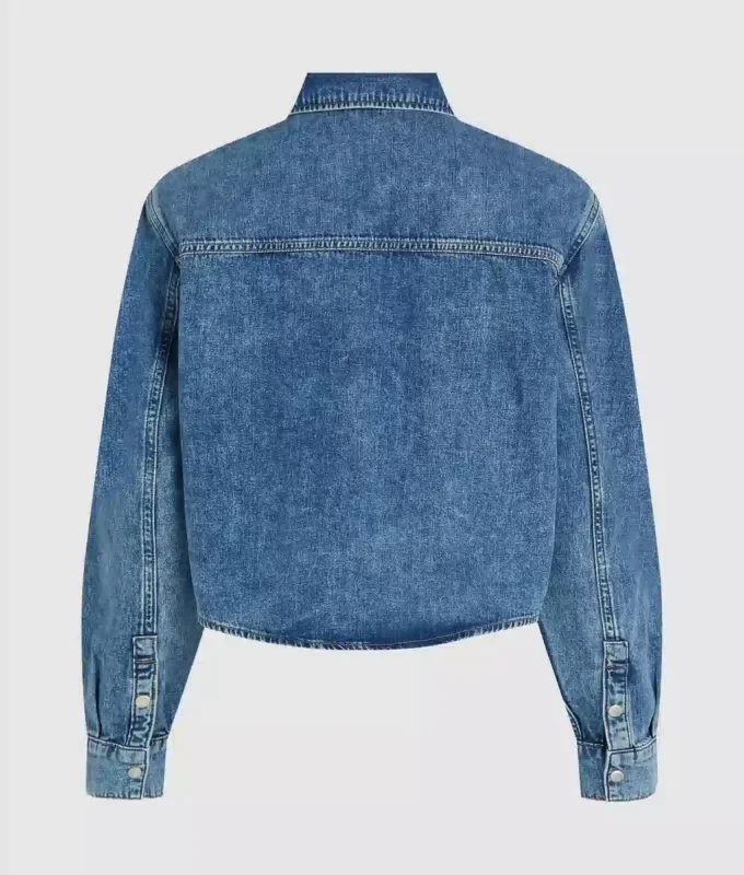 Kutu kesim denim gömlek Kutu kesim denim gömlek