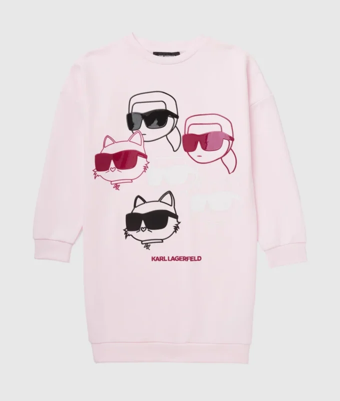 Kızlar için Ikon sweatshirt elbise Kızlar için Ikon sweatshirt elbise