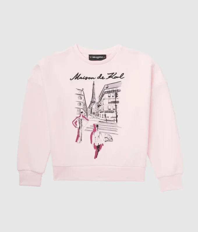 Kızlar için Maison de Karl sweatshirt Kızlar için Maison de Karl sweatshirt