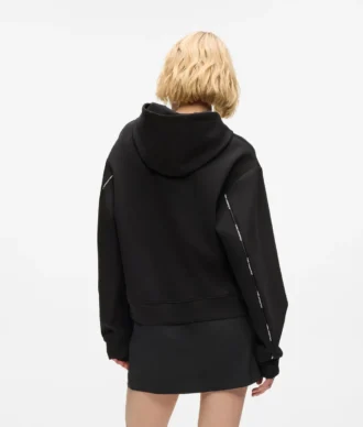 Logo bantlı kapüşonlu sweatshirt