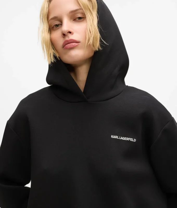 Logo bantlı kapüşonlu sweatshirt Logo bantlı kapüşonlu sweatshirt
