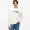 Logo baskılı bisiklet yaka sweatshirt Logo baskılı bisiklet yaka sweatshirt