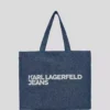 LOGO DENIM ALIŞVERİŞ ÇANTASI LOGO DENIM ALIŞVERİŞ ÇANTASI