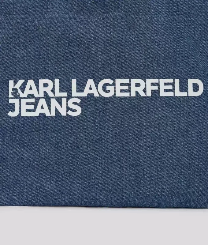 LOGO DENIM ALIŞVERİŞ ÇANTASI LOGO DENIM ALIŞVERİŞ ÇANTASI