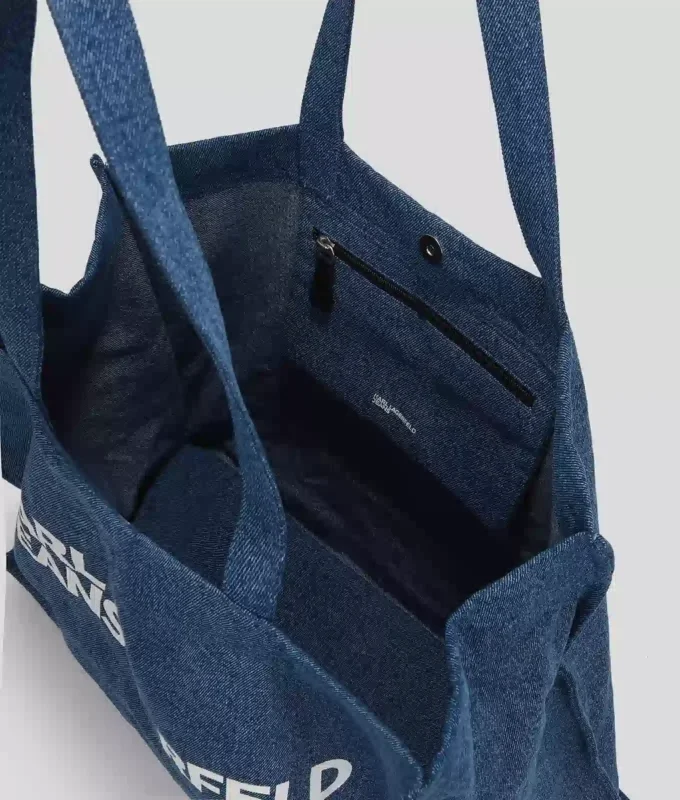 LOGO DENIM ALIŞVERİŞ ÇANTASI LOGO DENIM ALIŞVERİŞ ÇANTASI