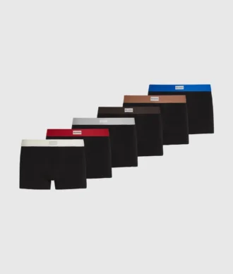 Logo etiketli elastik şort – 7’li paket