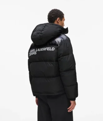 Logo puffer ceket