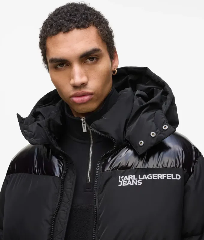 Logo puffer ceket Logo puffer ceket