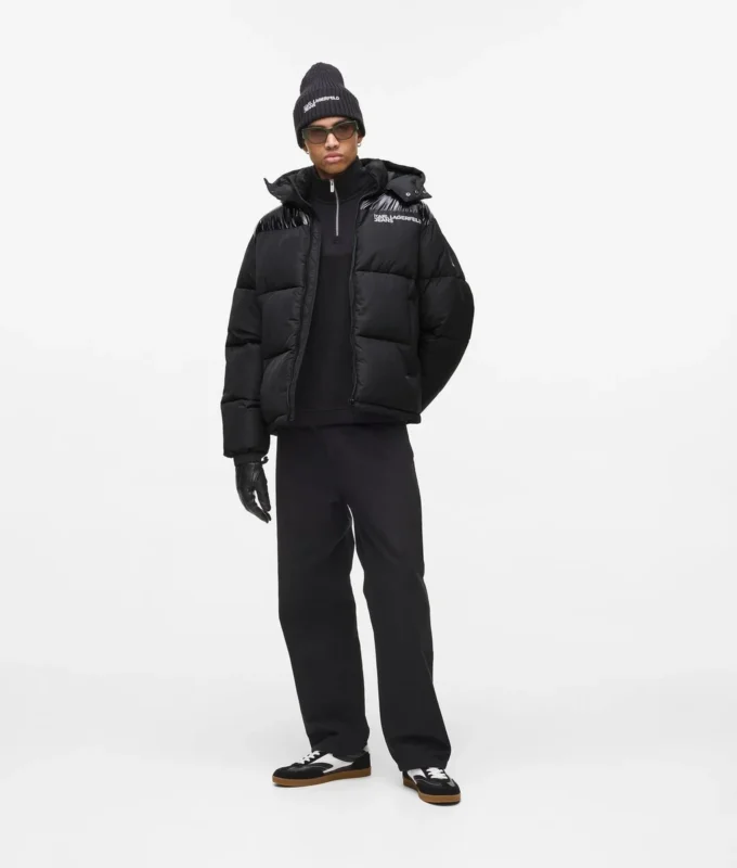 Logo puffer ceket Logo puffer ceket