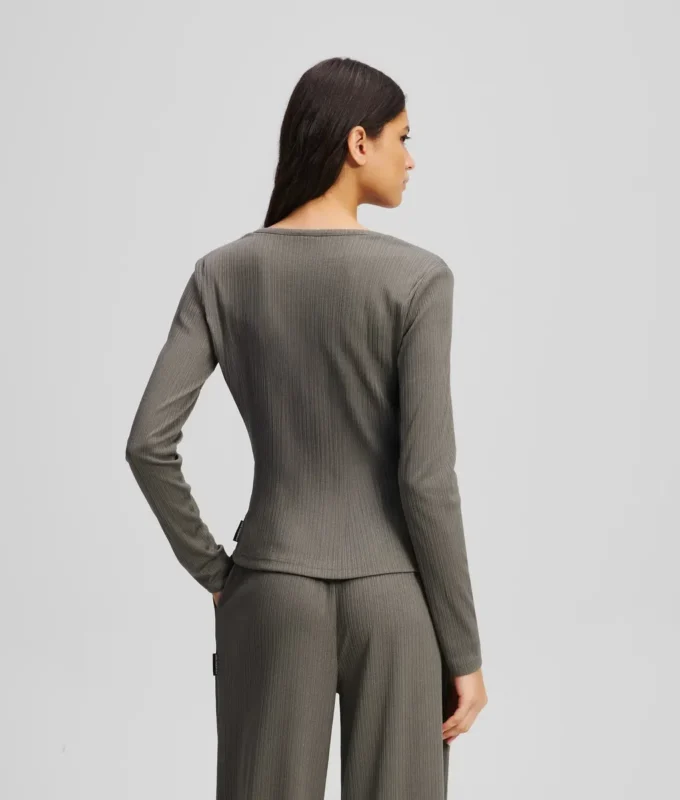LOGO RIBBED PİJAMA TAKIMI LOGO RIBBED PİJAMA TAKIMI