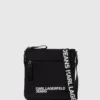 Logo slim crossbody çanta
