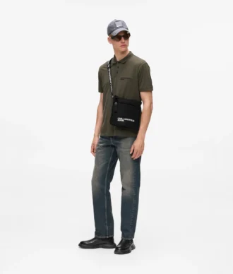 Logo slim crossbody çanta Logo slim crossbody çanta