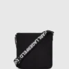 Logo slim crossbody çanta