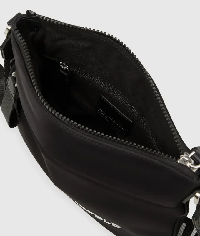 Logo slim crossbody çanta