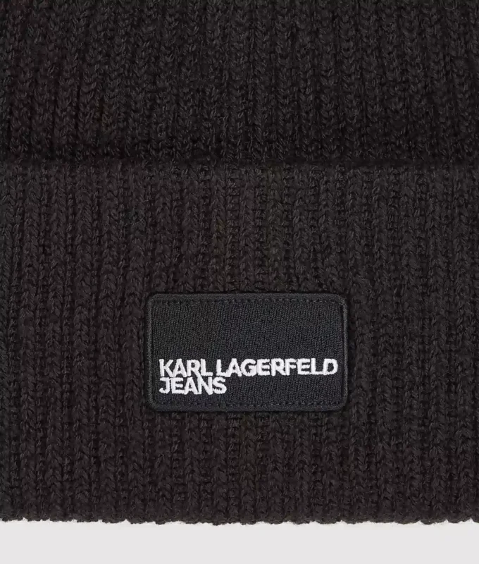 Logo yamalı uzun bere Logo yamalı uzun bere